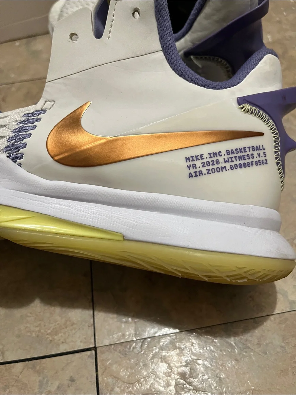 Nike LeBron  Basketball Sneakers with Purple Accents